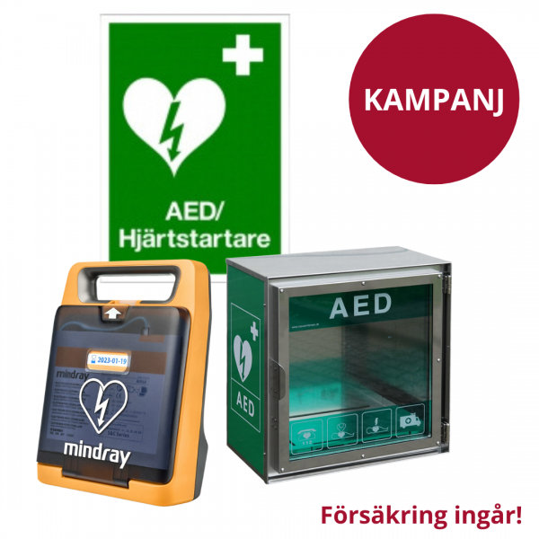 Hjärtstartarpaket med försäkring